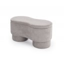 HUSH modern tárolós pad – szürke