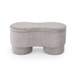 HUSH modern tárolós pad – szürke