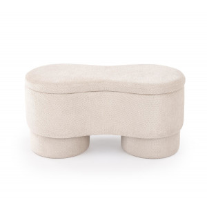 HUSH modern tárolós pad – bézs