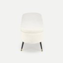 LOOP modern tárolós pad – krém / fekete
