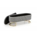 MONO modern tárolós pad – fekete / fehér / arany