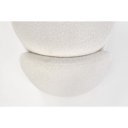 CLOUD modern tárolós bouclé pad – krém