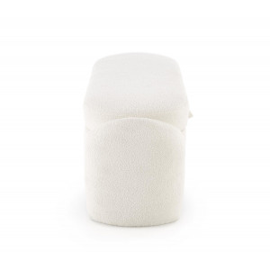 CLOUD modern tárolós bouclé pad – krém