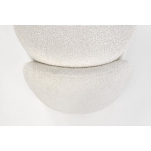 CLOUD modern tárolós bouclé pad – krém