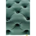 BUTTON modern bársony pad – sötétzöld / arany