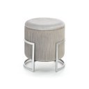 PEBBLE modern puff – világosszürke