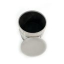 PEBBLE modern puff – világosszürke