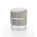 PEBBLE modern puff – világosszürke