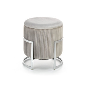 PEBBLE modern puff – világosszürke