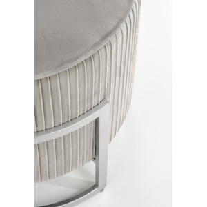 PEBBLE modern puff – világosszürke