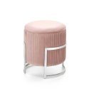 PEBBLE modern puff – világos rózsaszín
