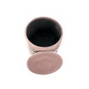 PEBBLE modern puff – világos rózsaszín