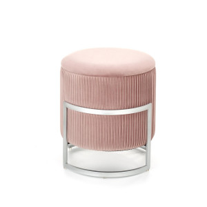 PEBBLE modern puff – világos rózsaszín