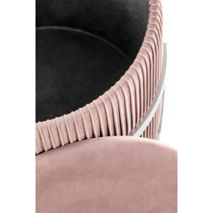 PEBBLE modern puff – világos rózsaszín