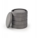 BOBBLE modern tárolós puff szett – szürke