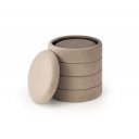 BOBBLE modern tárolós puff szett – bézs