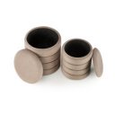 BOBBLE modern tárolós puff szett – bézs