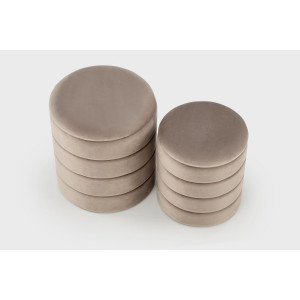 BOBBLE modern tárolós puff szett – bézs