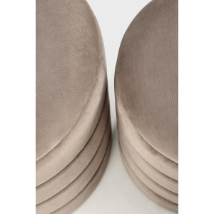 BOBBLE modern tárolós puff szett – bézs