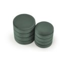 BOBBLE modern tárolós puff szett – sötétzöld