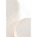 DOME modern tárolós bouclé puff szett – krém / natúr