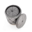 PLEAT modern puff szett – szürke / arany