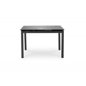 ONYX modern bővíthető étkezőasztal 4 székkel – fekete / szürke