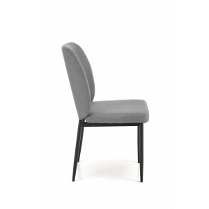 ONYX modern bővíthető étkezőasztal 4 székkel – fekete / szürke