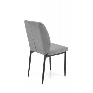 ONYX modern bővíthető étkezőasztal 4 székkel – fekete / szürke