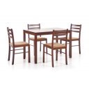 BISTRO klasszikus étkezőgarnitúra 4 székkel – wenge / espresso