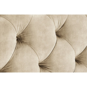 VERSAILLES bársony franciaágy 180 × 200 cm – bézs