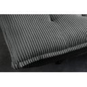 FOLD kordbársony kanapéágy 190 cm – szürke / fekete