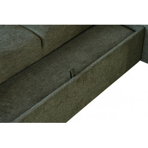 FLEXI sarokkanapé ágyfunkcióval 245 cm – zöld