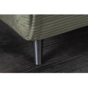 FLIP kordbársony fotelágy 140 cm – zöld / fekete