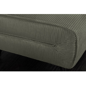 FLIP kordbársony fotelágy 140 cm – zöld / fekete