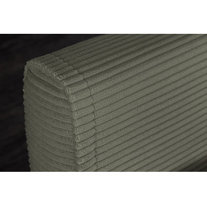 FLIP kordbársony fotelágy 140 cm – zöld / fekete