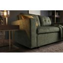 NAPPER bársony kanapéágy 142 cm – zöld / fekete
