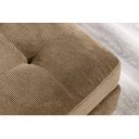 LOUNGE kordbársony sarokkanapé 220 cm – világosbarna