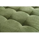 LOUNGE kordbársony sarokkanapé 220 cm – zöld