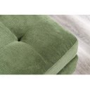 LOUNGE kordbársony sarokkanapé 220 cm – zöld