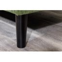 LOUNGE kordbársony sarokkanapé 220 cm – zöld