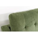 LOUNGE kordbársony sarokkanapé 220 cm – zöld