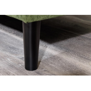 LOUNGE kordbársony sarokkanapé 220 cm – zöld
