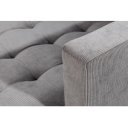 LOUNGE kordbársony sarokkanapé 220 cm – szürke