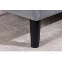LOUNGE kordbársony sarokkanapé 220 cm – szürke