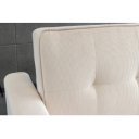 NAPPER kordbársony kanapéágy 180 cm – bézs / fekete