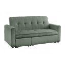 NAPPER kordbársony kanapéágy 180 cm – zöld