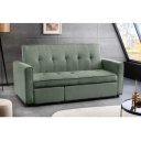 NAPPER kordbársony kanapéágy 180 cm – zöld