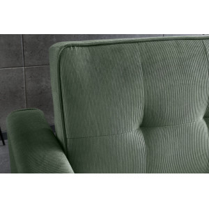 NAPPER kordbársony kanapéágy 180 cm – zöld
