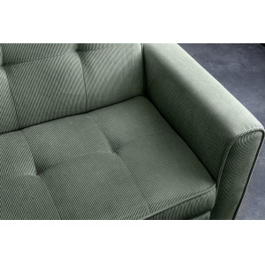 NAPPER kordbársony kanapéágy 180 cm – zöld